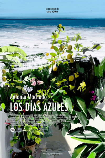 Póster de Antonio Machado. Los días azules