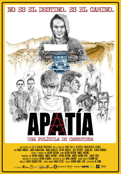 Póster de Apatía, una película de carretera