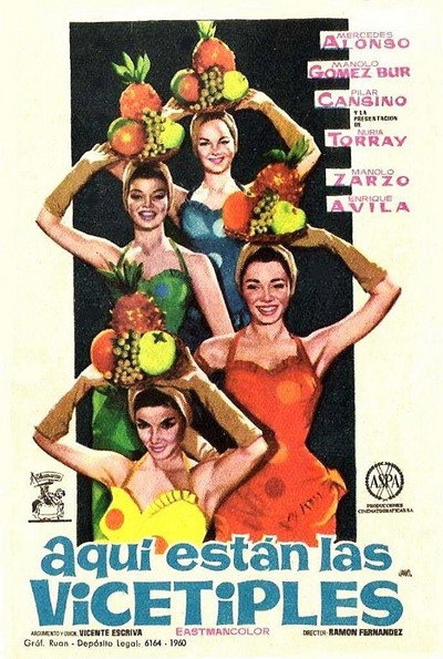 Póster de ¡Aquí están las vicetiples!