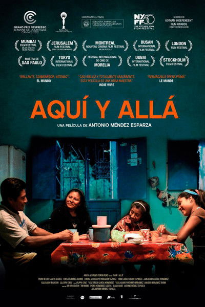 Póster de Aquí y allá