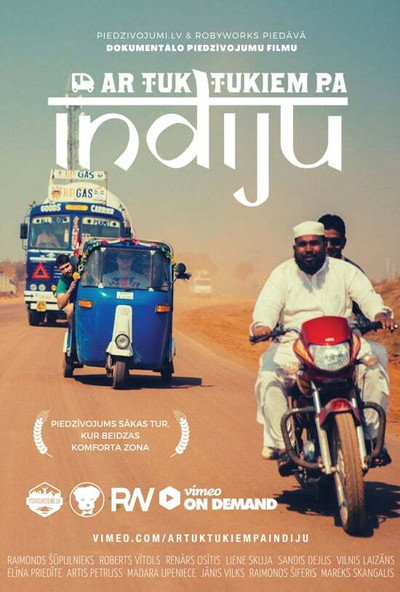 Póster de Ar tuk-tukiem pa Indiju