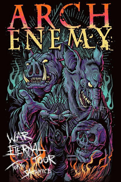 Póster de Arch Enemy: War Eternal Tour - Tokyo Sacrifice