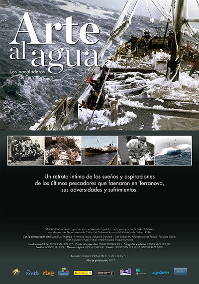 Póster de Arte al agua. Los bacaladeros de Terranova