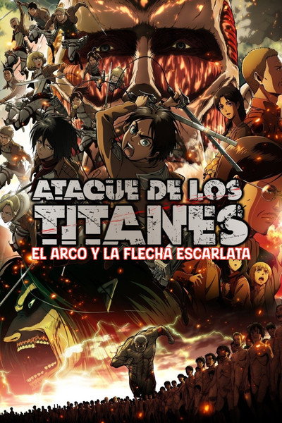 Póster de Ataque a los titanes. La película 1. El arco y la flecha escarlatas