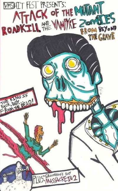 Póster de Attack of the Mutant Roadkill and the Vampyre Zombies from Beyond the Grave!