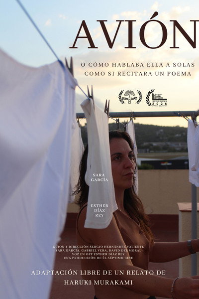 Póster de Avión... o cómo hablaba ella a solas como si recitara un poema