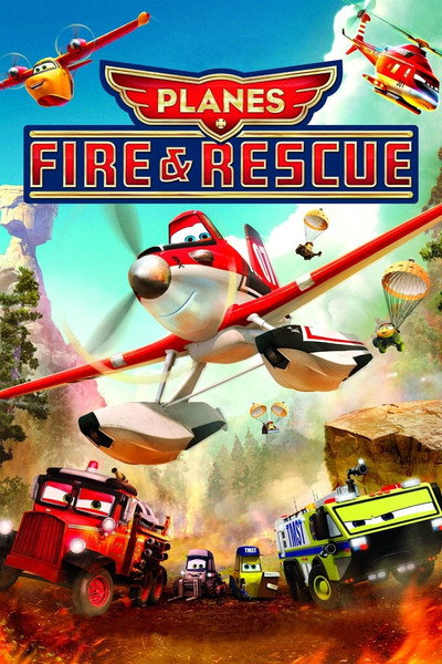 Póster de Aviones. Equipo de rescate