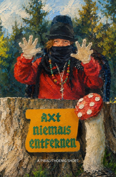 Póster de Axt niemals entfernen