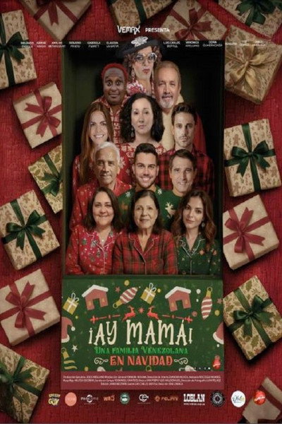 Póster de Ay mamá una familia venezolana en navidad