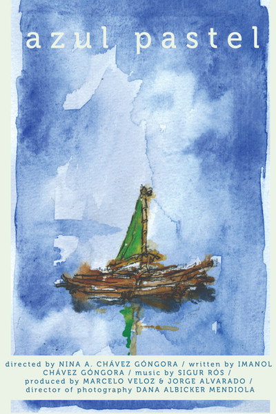 Póster de Azul Pastel