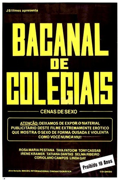 Póster de Bacanal de Colegiais