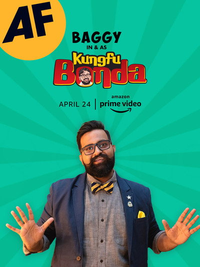 Póster de Baggy in & as KungFu Bonda: A Mostly English Stand Up Comedy Special