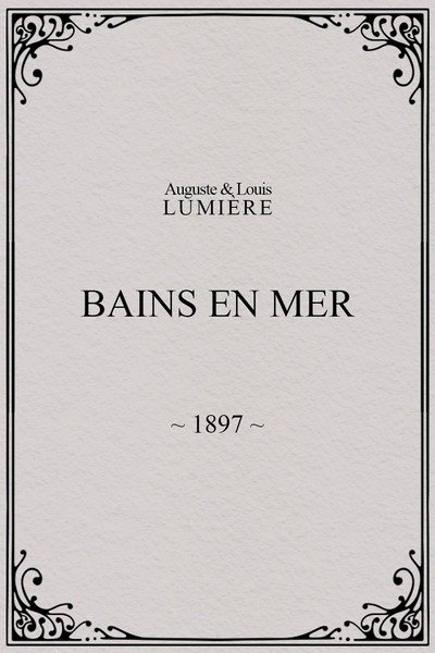 Póster de Bains en mer