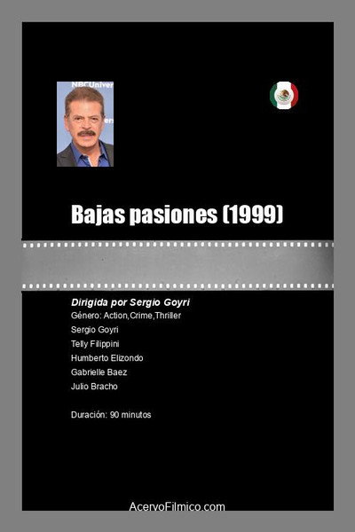 Póster de Bajas pasiones