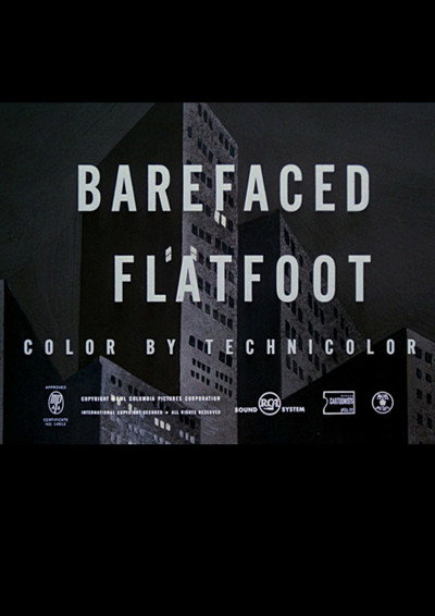 Póster de Barefaced Flatfoot