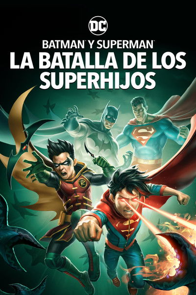 Póster de Batman y Superman: La Batalla de los Súper Hijos