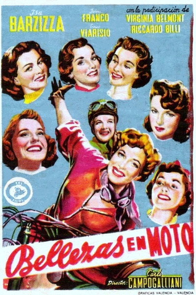 Póster de Bellezas en moto
