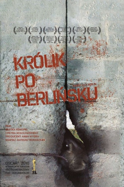 Póster de Berlín, los conejos del muro