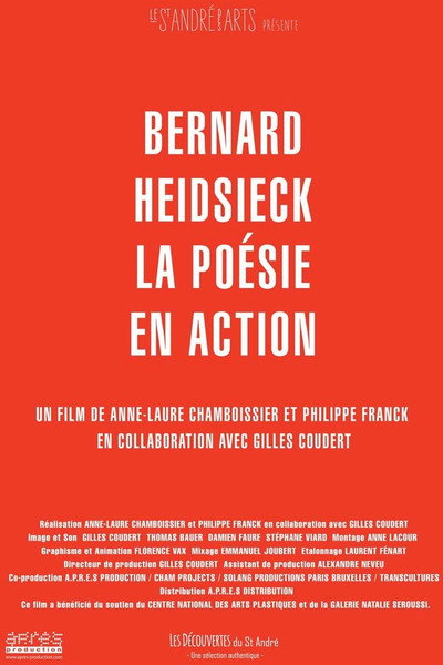 Póster de Bernard Heidsieck, la poésie en action