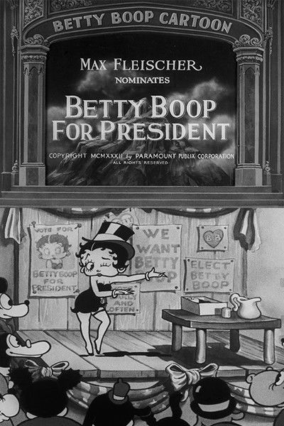 Póster de Betty Boop presenta: Siendo presidente, ¿qué haría?