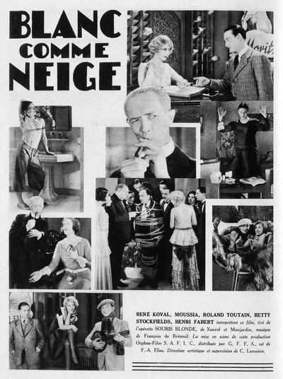 Póster de Blanc comme neige