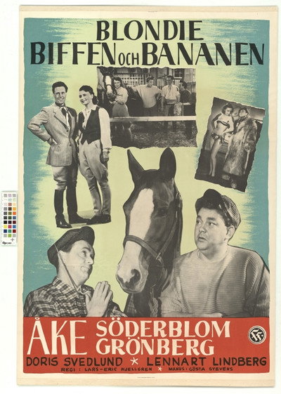 Póster de Blondie Biffen och Bananen