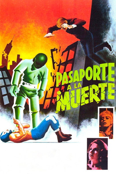 Póster de Blue Demon frente a la muerte