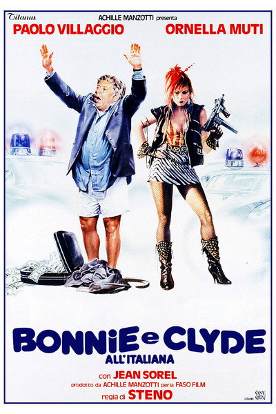 Póster de Bonnie y Clyde a la italiana
