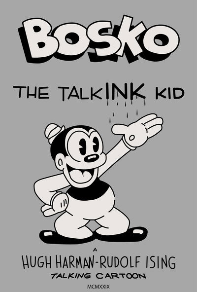 Póster de Bosko, el chico parlante de tinta