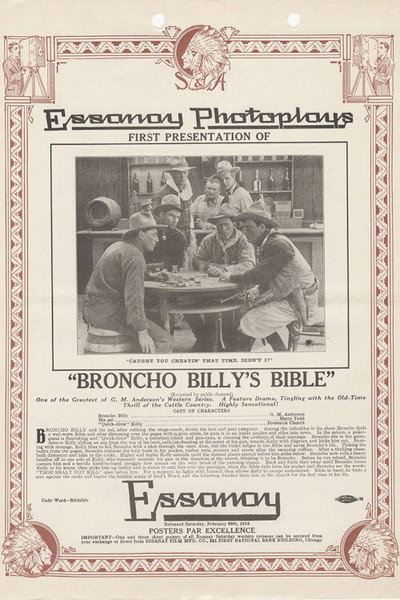 Póster de Broncho Billy's Bible