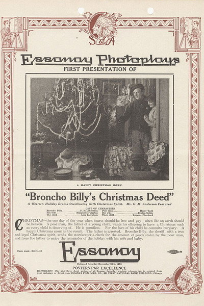 Póster de Broncho Billy's Christmas Deed