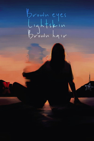 Póster de Brown Eyes, Light Skin, Brown Hair