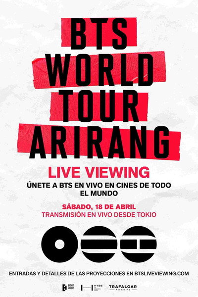 Póster de BTS WORLD TOUR 'ARIRANG' in JAPAN: LIVE VIEWING