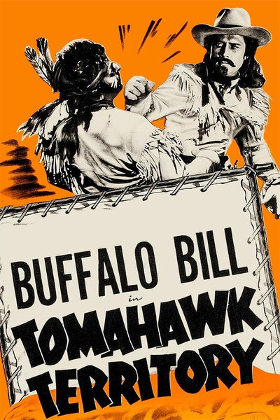 Póster de Buffalo Bill en territorio Tomahawk