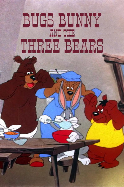 Póster de Bugs Bunny y los tres osos