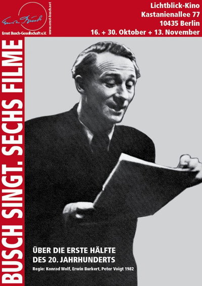 Póster de Busch singt - Sechs Filme über die erste Hälfte des 20. Jahrhunderts