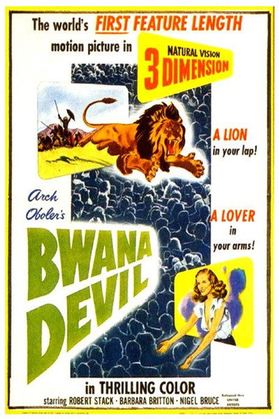 Póster de Bwana, diablo de la selva