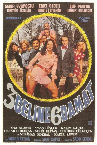 Póster de Üç Geline Alti Damat