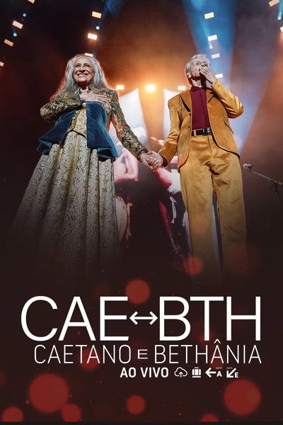 Póster de Caetano e Bethânia Ao Vivo