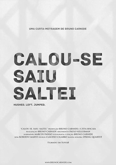 Póster de Calou-se. Saiu. Saltei.