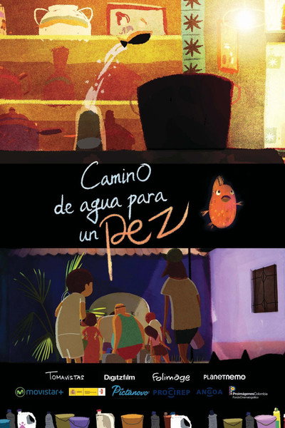 Póster de Camino de agua para un pez