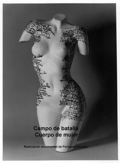 Póster de Campo de batalla. Cuerpo de mujer
