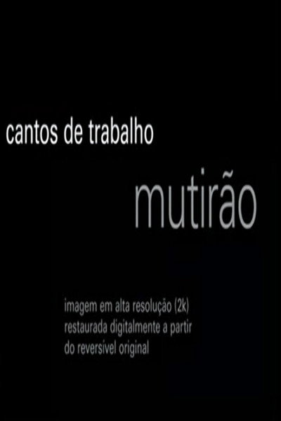 Póster de Cantos de Trabalho - Mutirão
