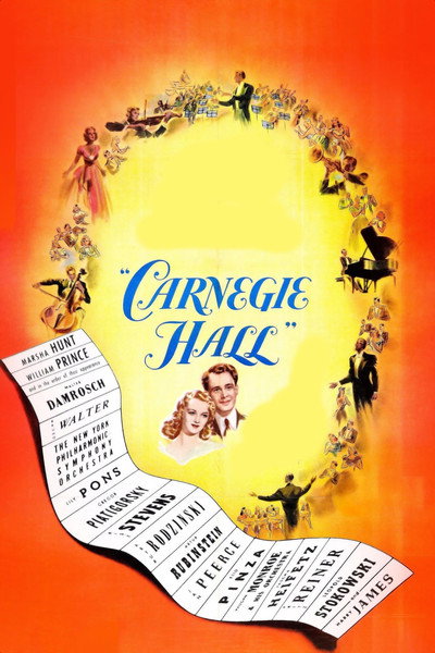 Póster de Carnegie Hall, amor y gloria
