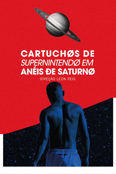 Póster de Cartuchos de Super Nintendo em Anéis de Saturno