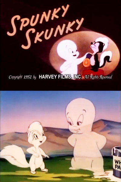 Póster de Casper the Friendly Ghost - Spunky Skunky