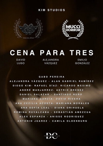 Póster de Cena para tres