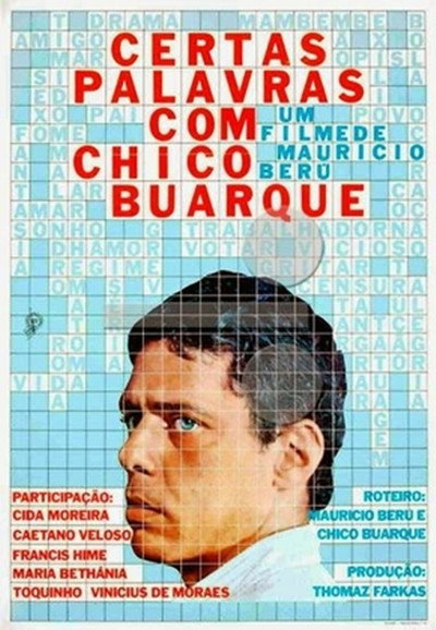 Póster de Certas Palavras com Chico Buarque