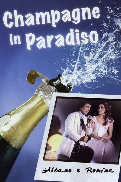 Póster de Champagne en el paraíso