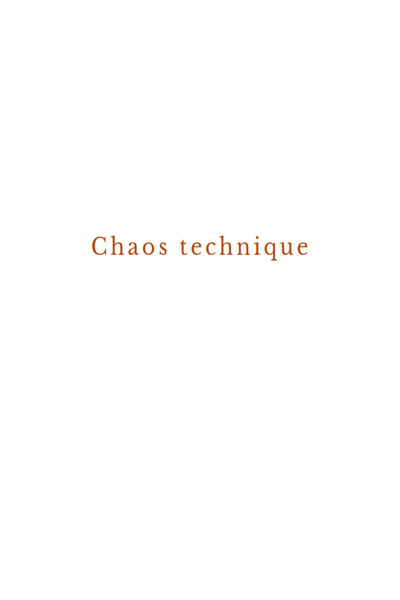 Póster de Chaos technique